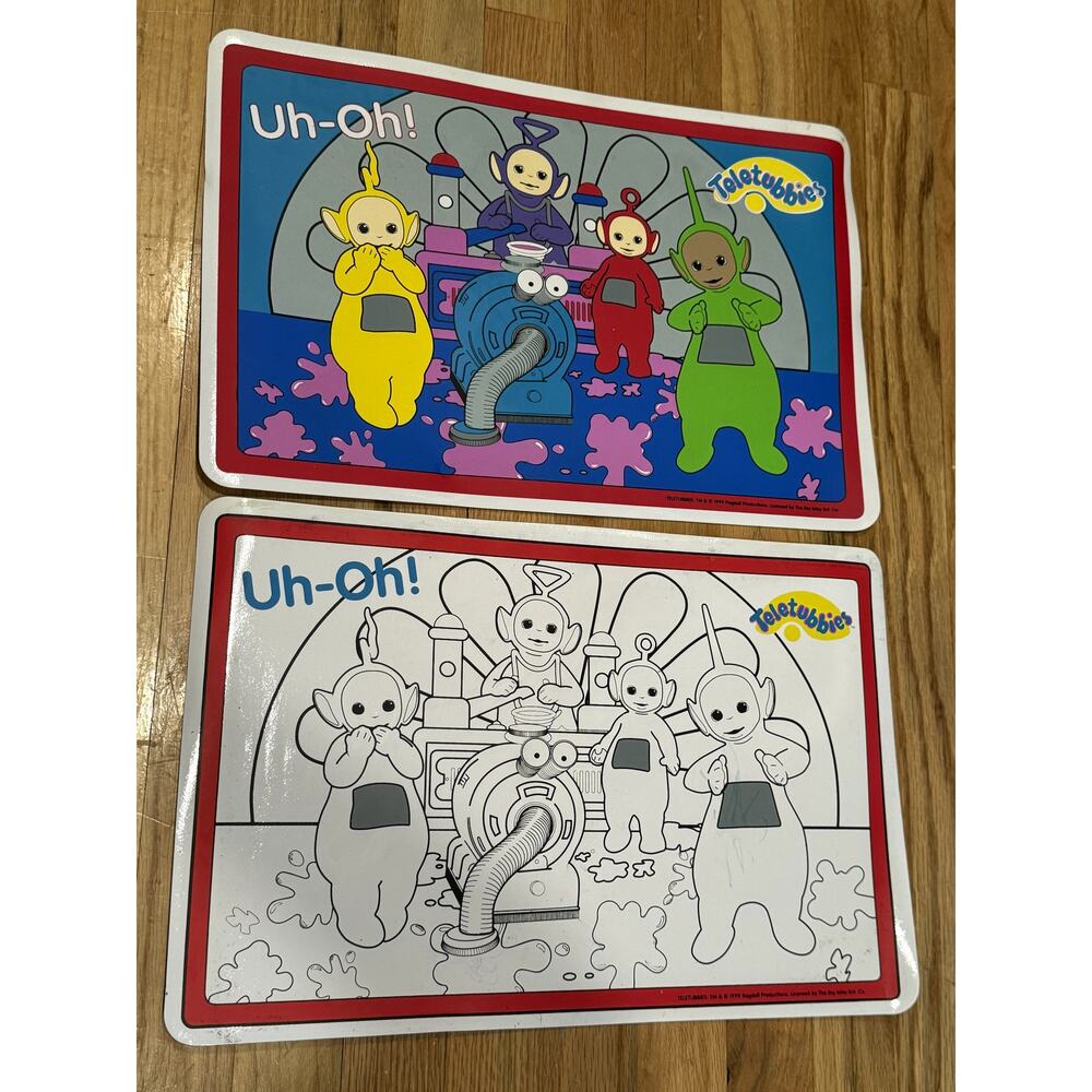 Teletubbies LOT of 2 Place Mats 1999 Ragdoll